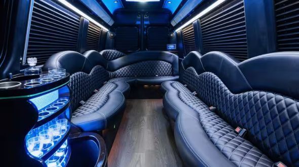 20 25 passenger party bus interior