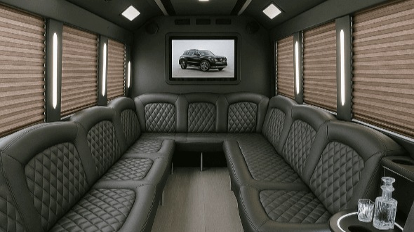 28 Passenger Party Bus Interior