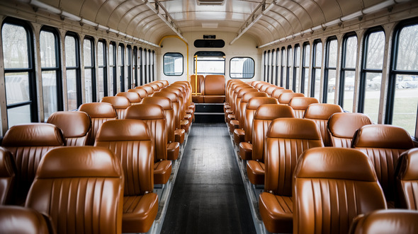 47 passenger school bus interior