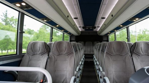 50 passenger charter bus interior
