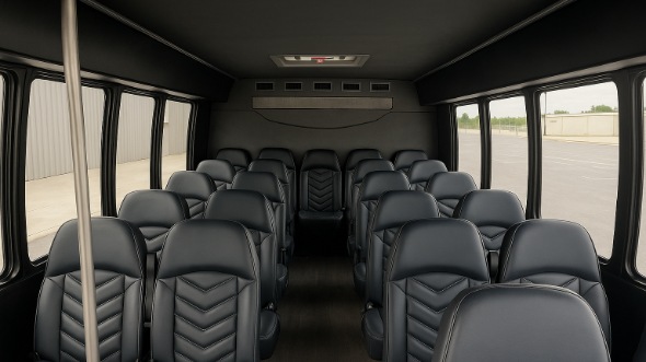 allentown 25 passenger minibus interior